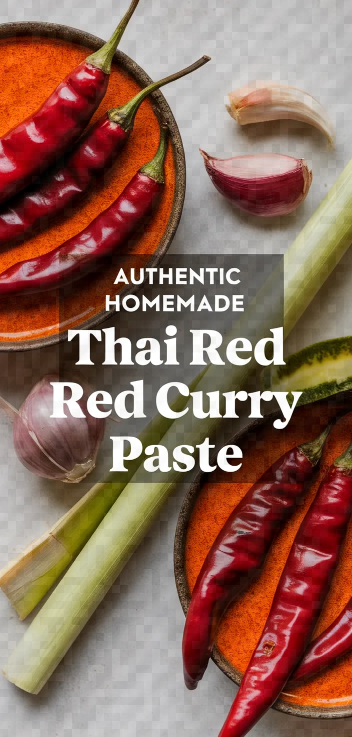 Authentic Homemade Thai Red Curry Paste Recipe