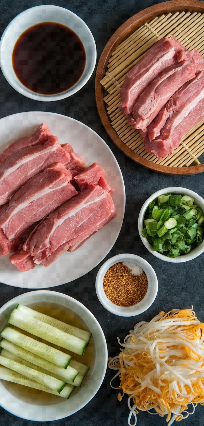 Ingredients photo for Ba Mee Moo Dang Recipe