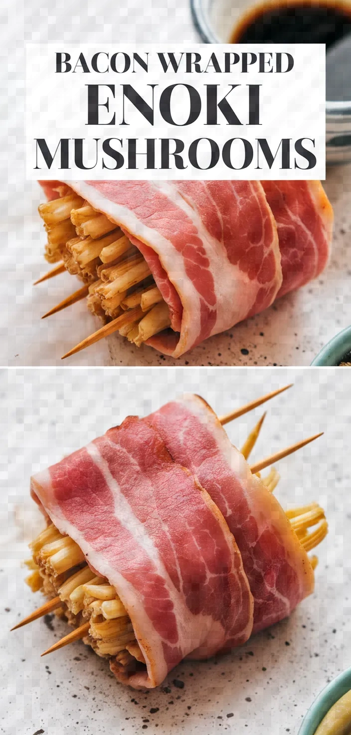 Bacon Wrapped Enoki Mushrooms Recipe