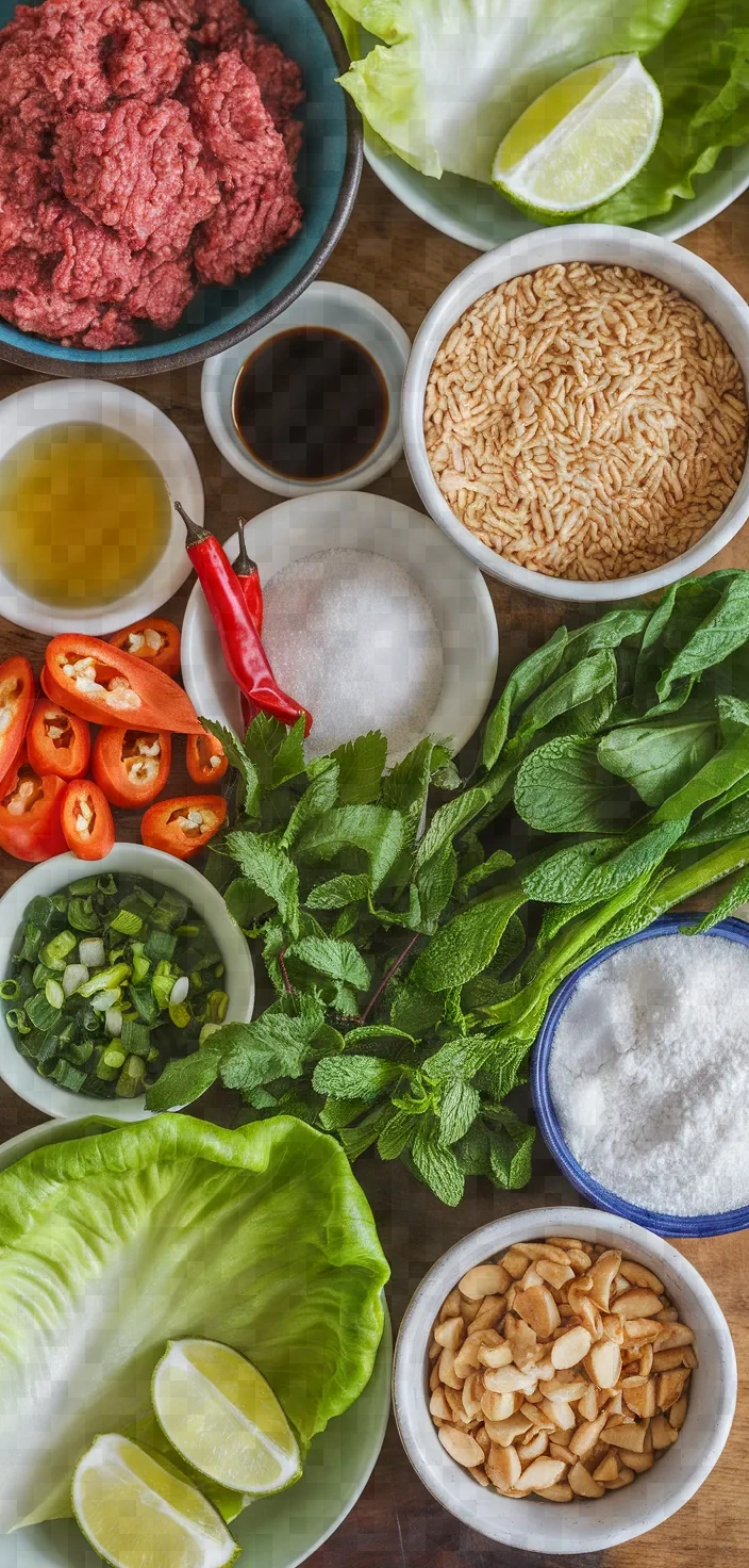Ingredients photo for Beef Larb Recipe