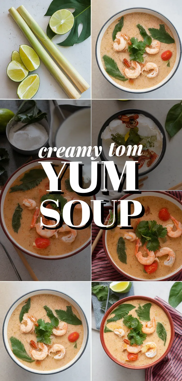 A photo of Creamy Tom Yum Soup Recipe