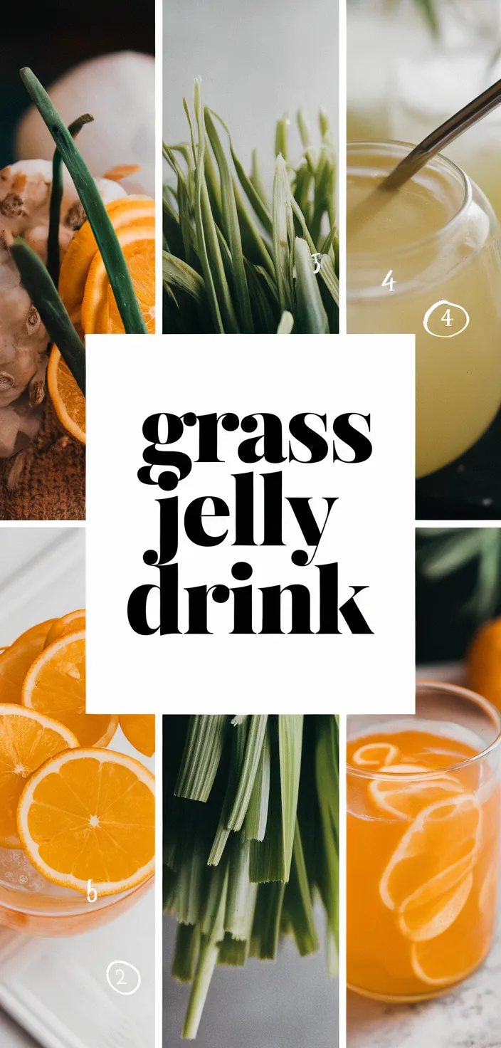 A photo of Grass Jelly Drink Recipe