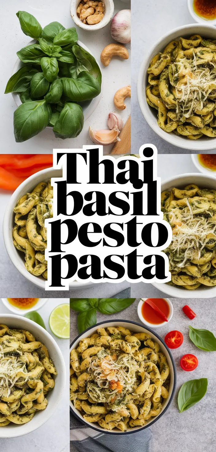 A photo of Thai Basil Pesto Pasta Recipe