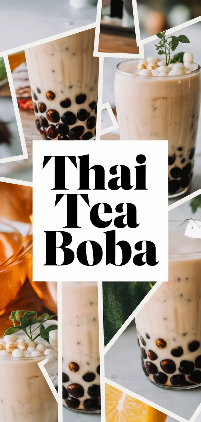 A photo of Thai Tea Boba Recipe