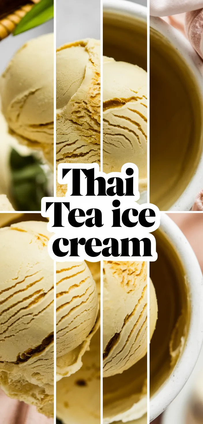 A photo of Thai Tea Ice Cream Recipe