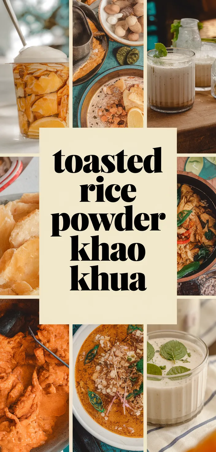 A photo of Toasted Rice Powder Khao Khua Recipe