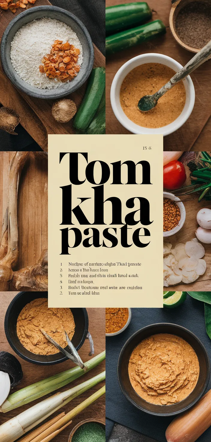 A photo of Tom Kha Paste Recipe