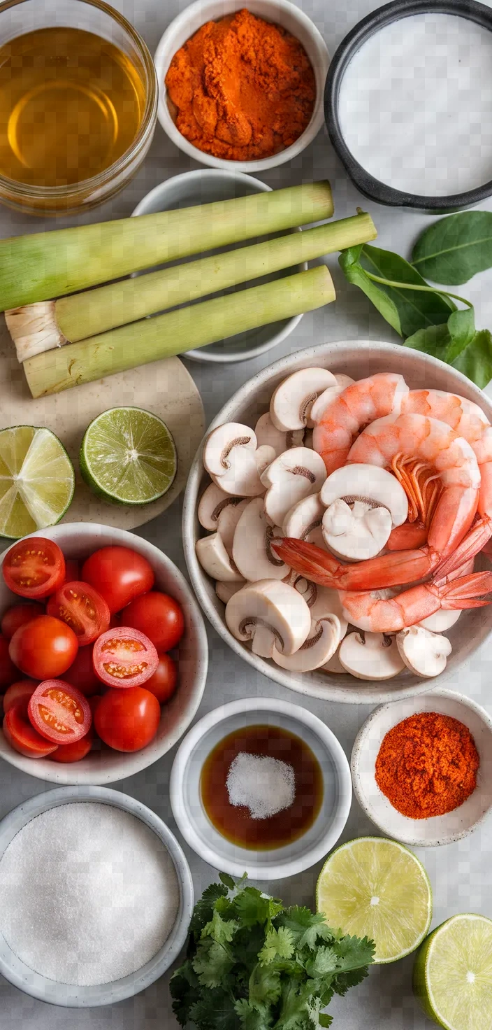 Ingredients photo for Creamy Tom Yum Soup Recipe