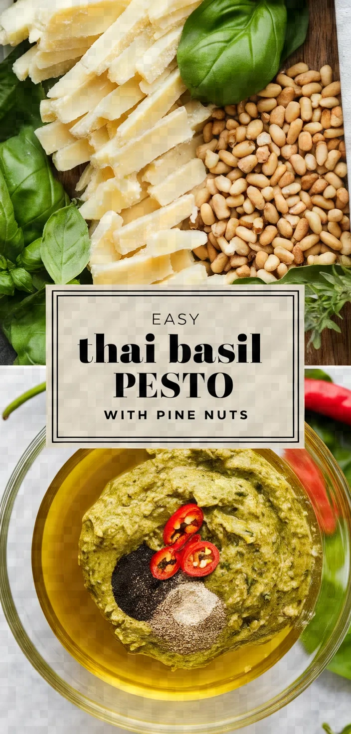 Easy Thai Basil Pesto With Pine Nuts Recipe