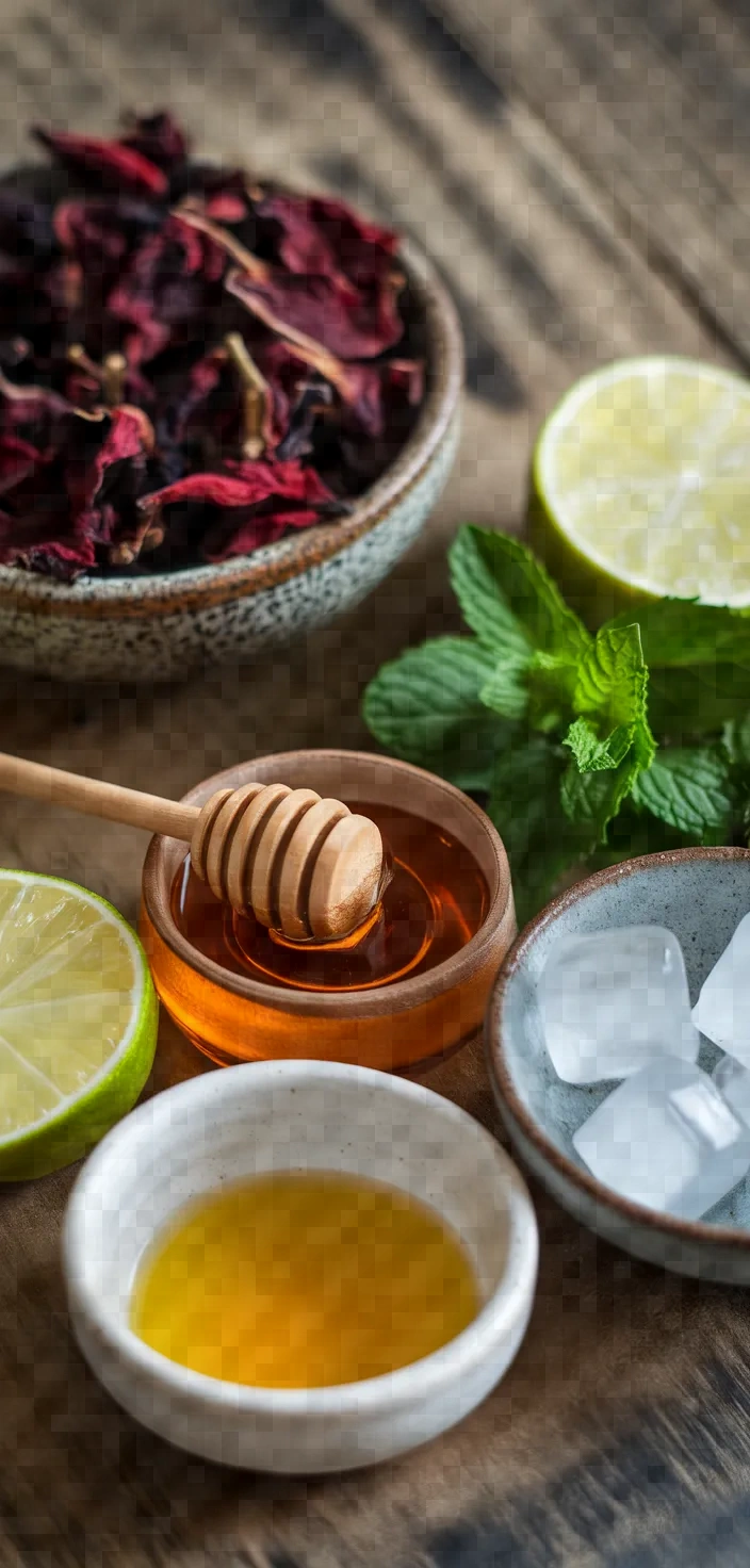 Ingredients photo for Hibiscus Tea Recipe