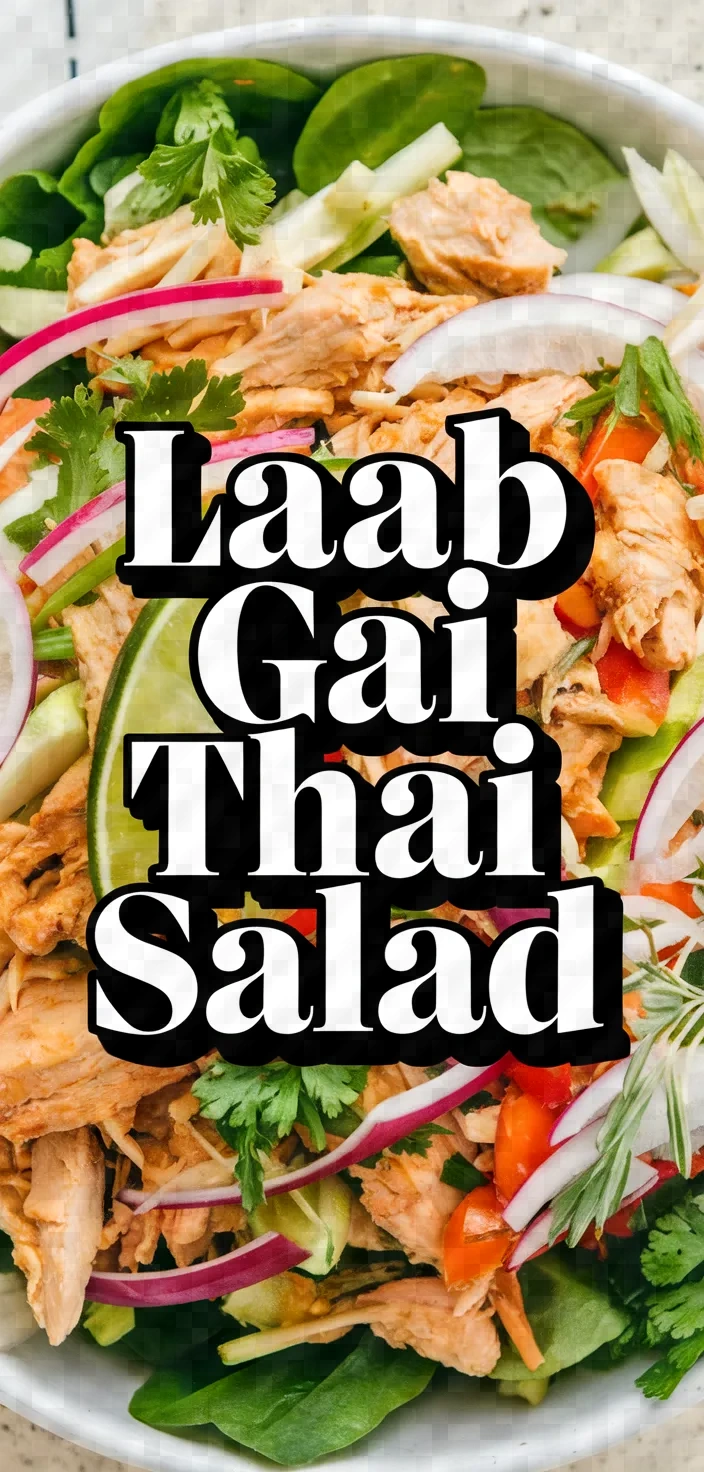 Photo of Laab Gai Thai Chicken Salad Recipe