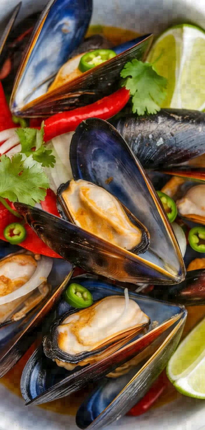 Ingredients photo for Mussels Stir Fried With Chili Paste Recipe