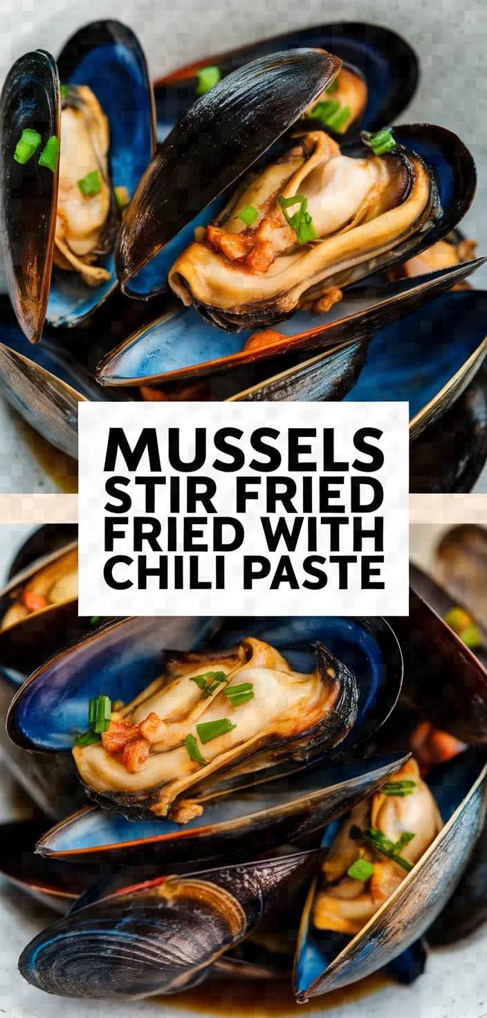 Mussels Stir Fried With Chili Paste Recipe