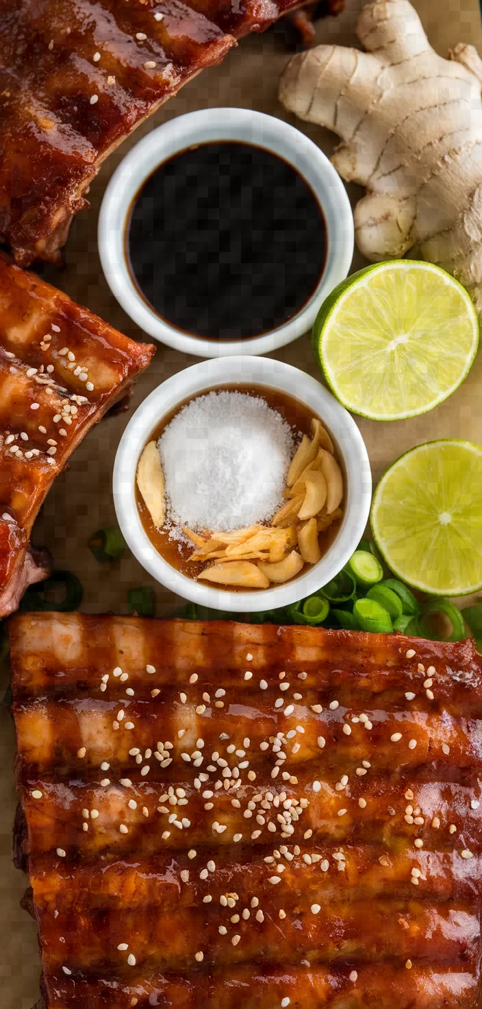 Ingredients photo for Sticky Asian Ribs Recipe