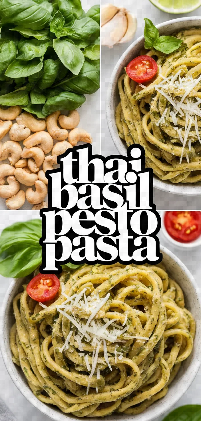 Thai Basil Pesto Pasta Recipe