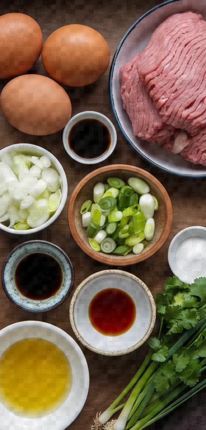 Ingredients photo for Thai Pork Omelette Recipe