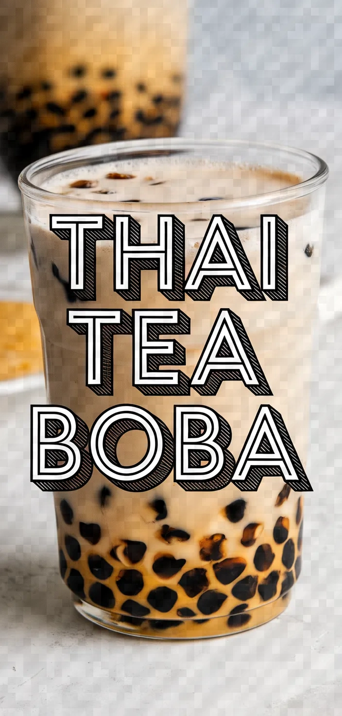 Thai Tea Boba Recipe