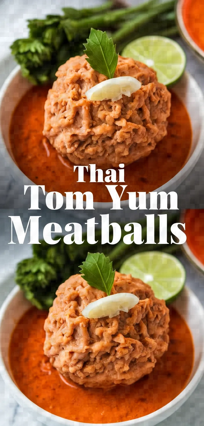 Thai Tom Yum Meatballs Recipe