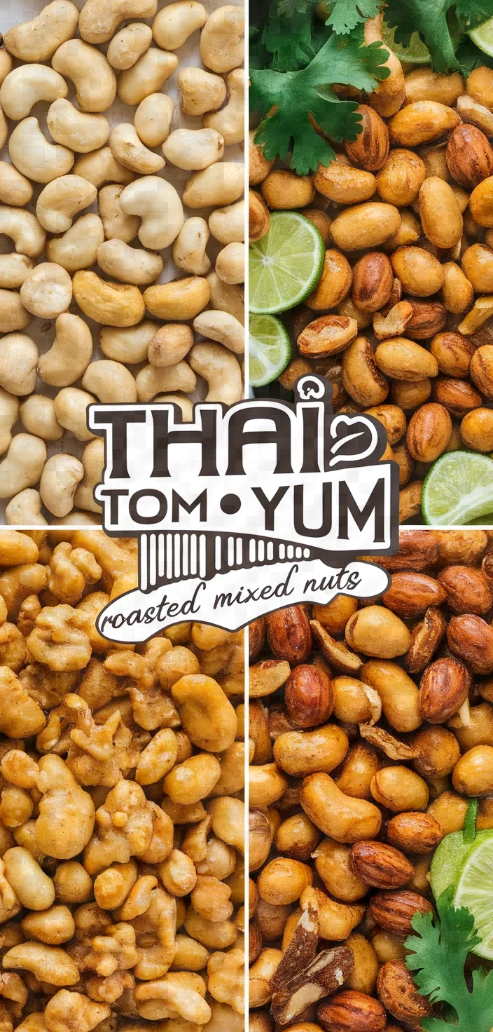 Thai Tom Yum Roasted Mixed Nuts Recipe