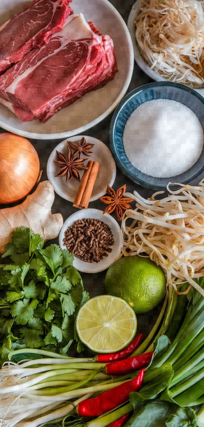 Ingredients photo for Beef Pho Recipe