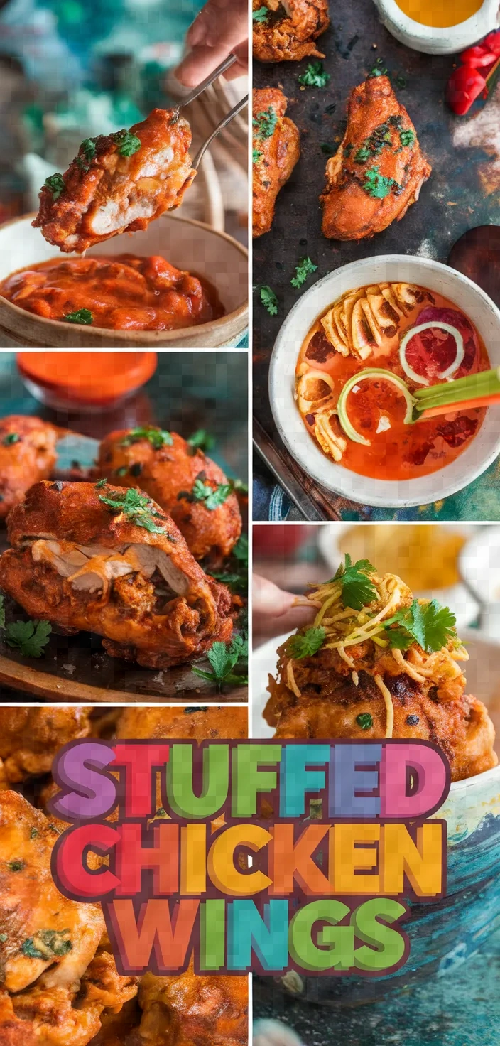 A photo of Stuffed Chicken Wings Recipe