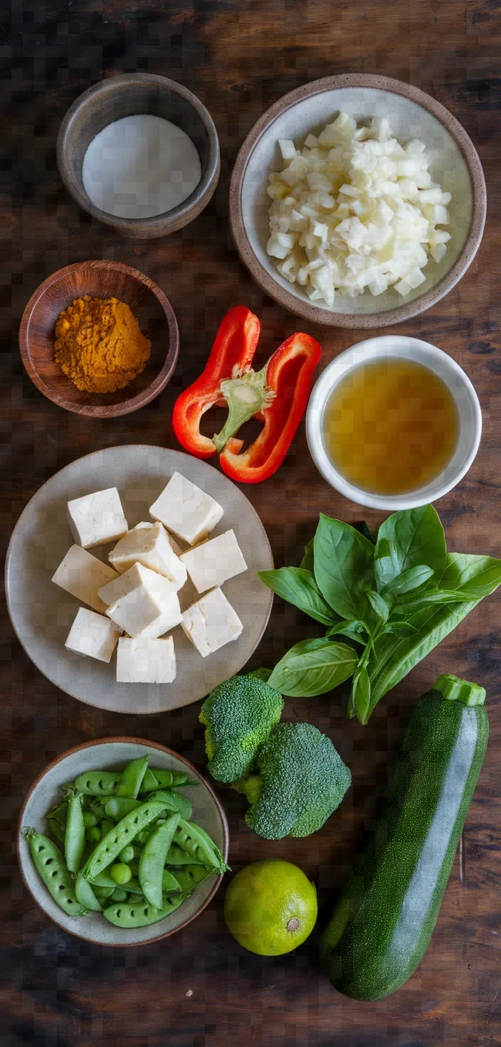 Ingredients photo for Vegan Thai Green Curry Recipe