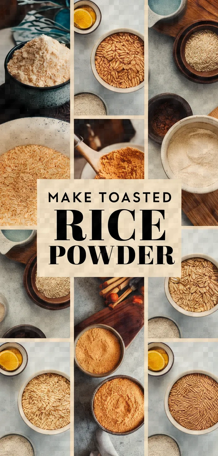 A photo of How To Make Toasted Rice Powder Recipe