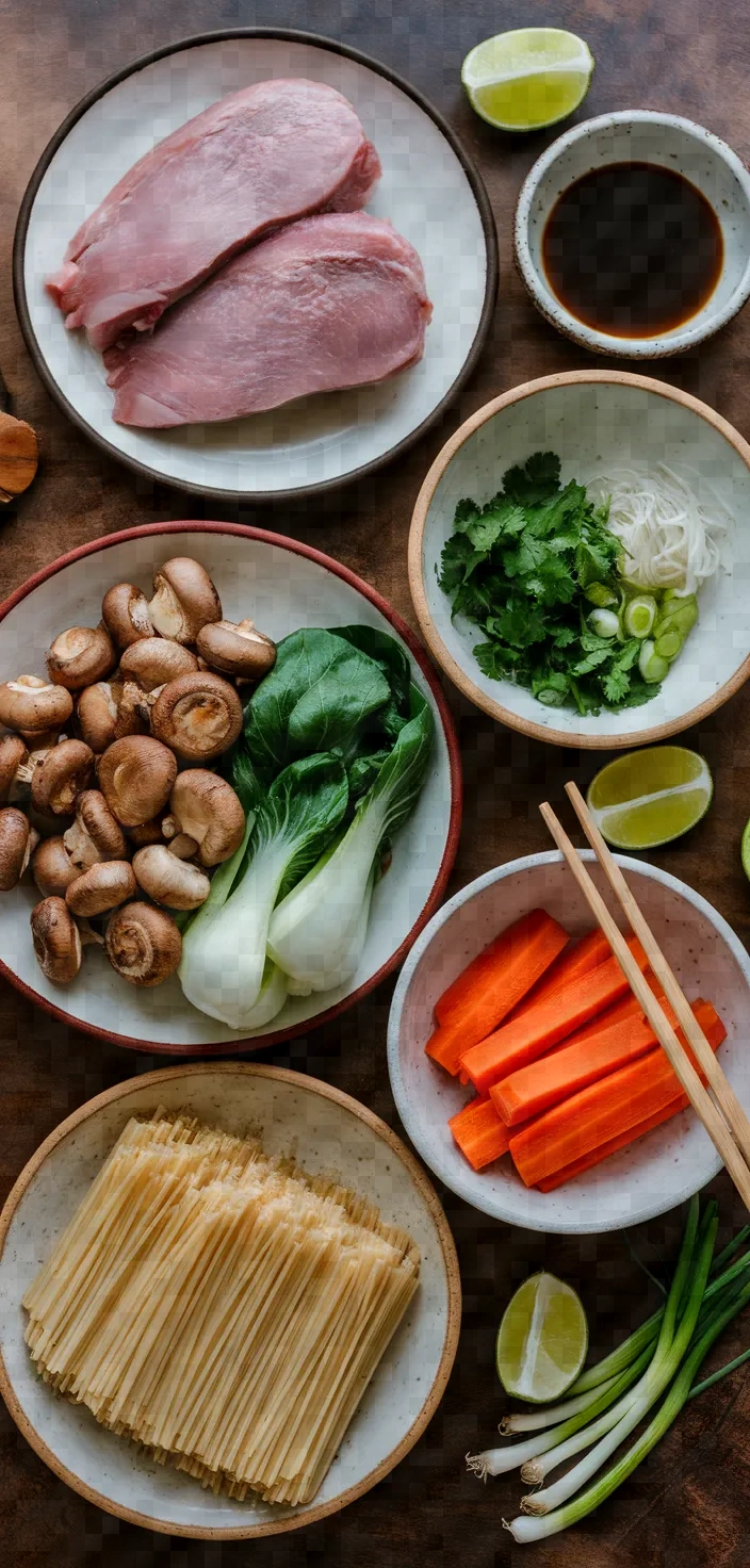 Ingredients photo for Duck Noodle Soup Recipe
