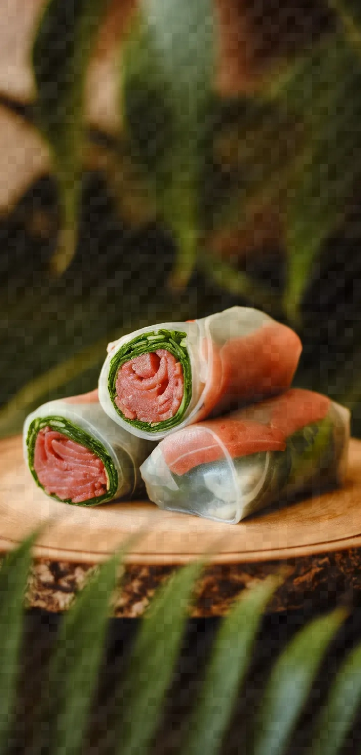 Photo of Fresh Tuna Spring Rolls Recipe