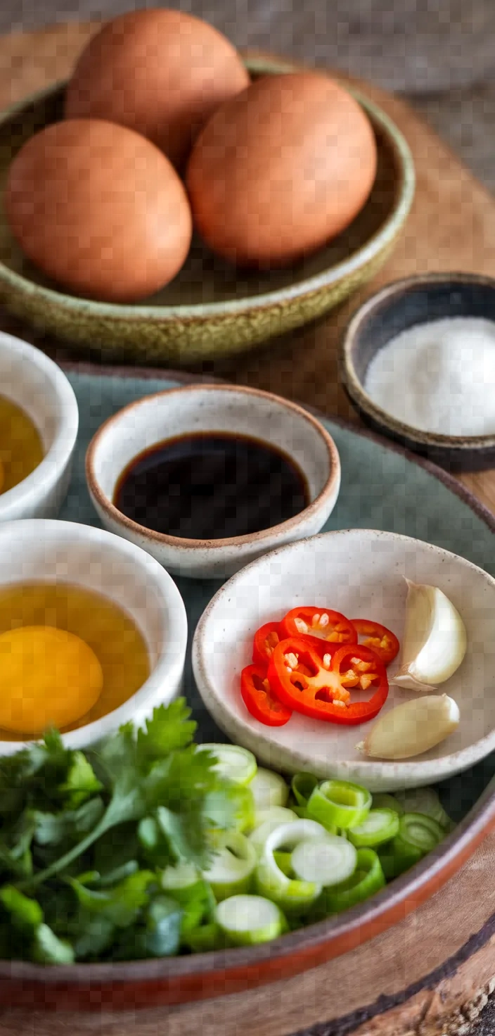 Ingredients photo for Fried Egg Thai Style Recipe