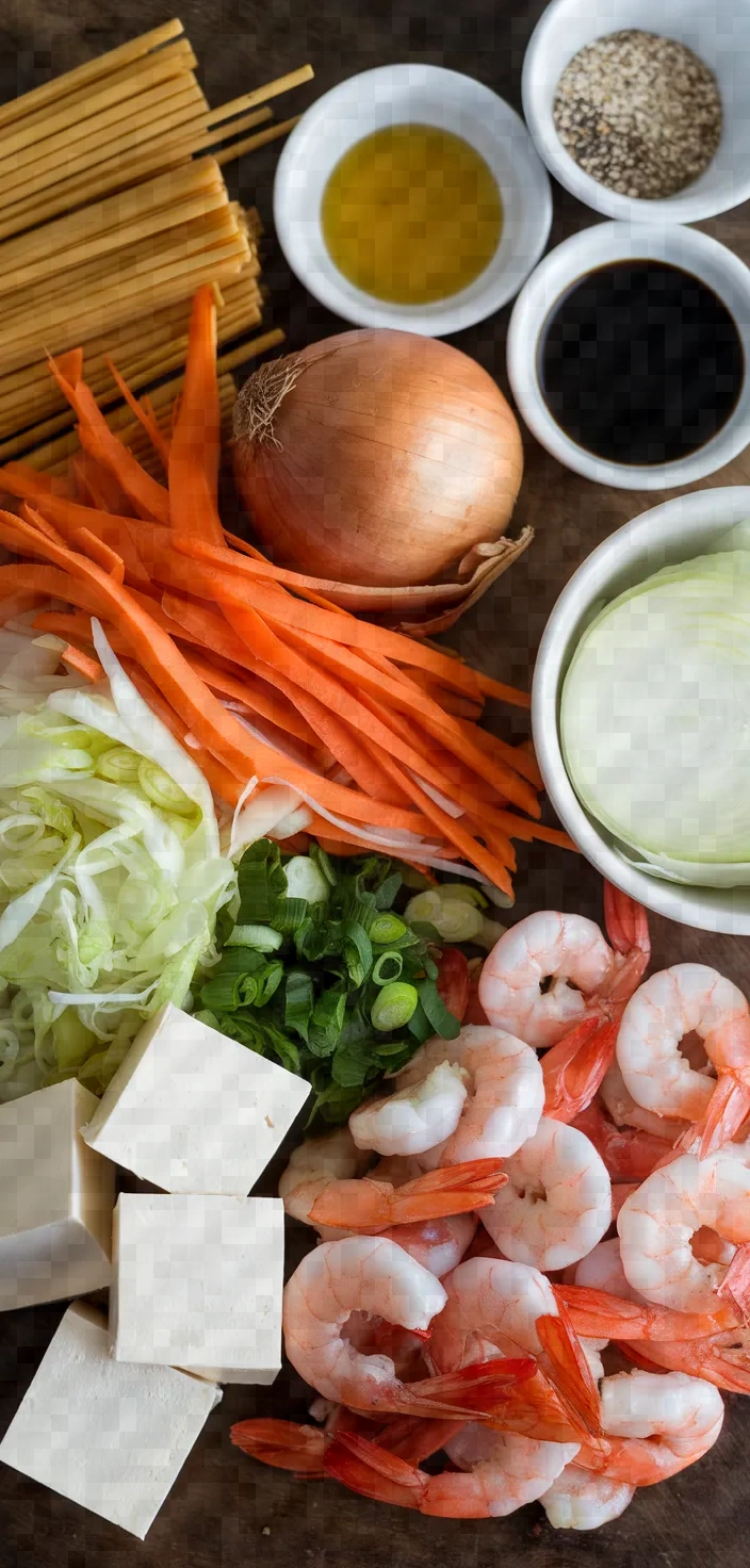 Ingredients photo for Pad Mee Sua Recipe