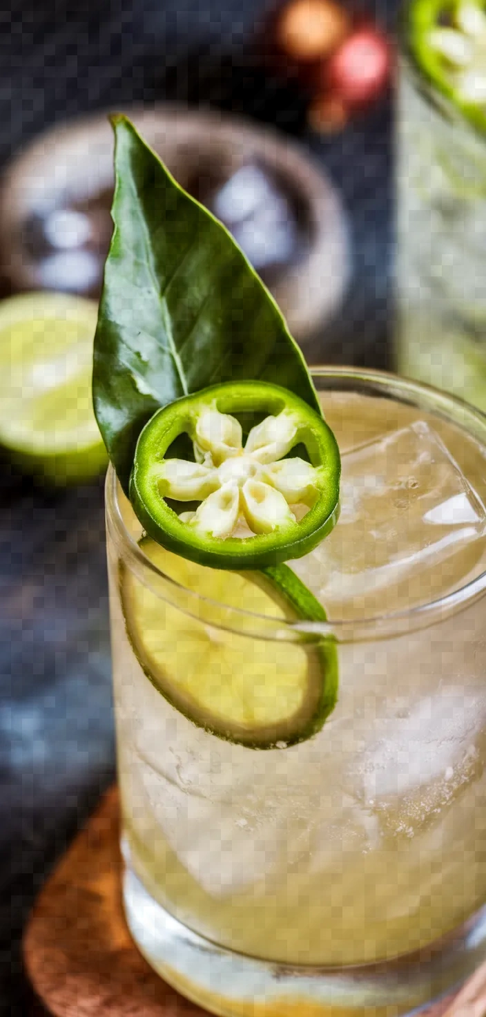 Ingredients photo for Spicy Kaffir Lime Cocktail Recipe
