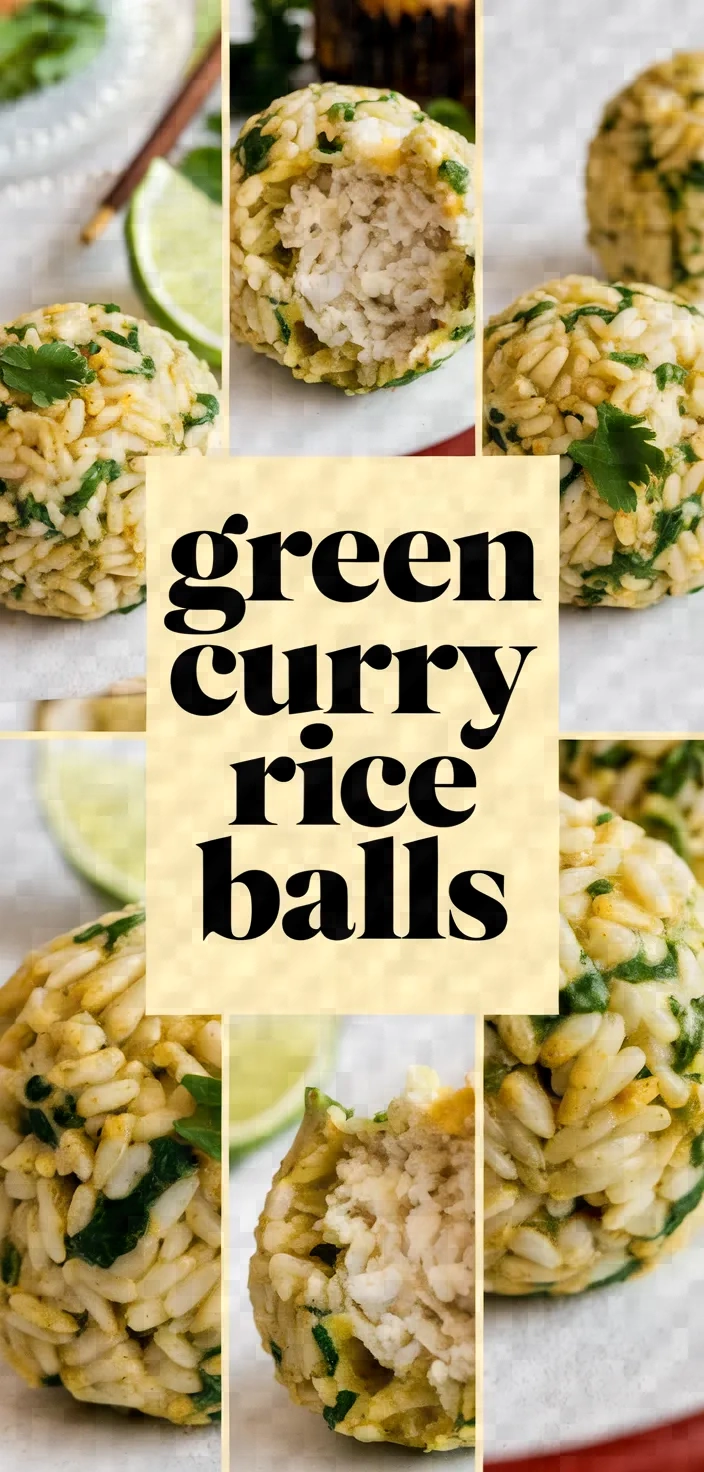 A photo of Green Curry Rice Balls Recipe