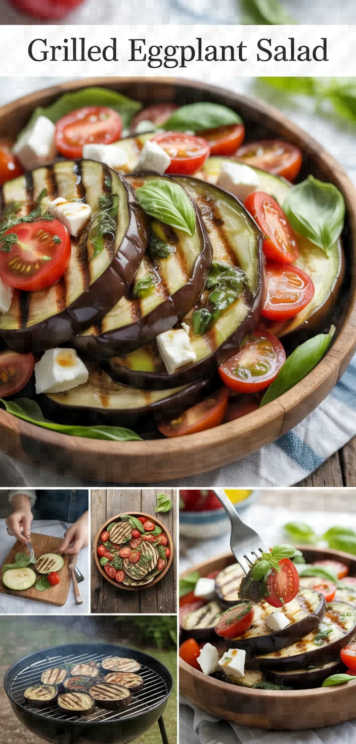 A photo of Grilled Eggplant Salad Recipe