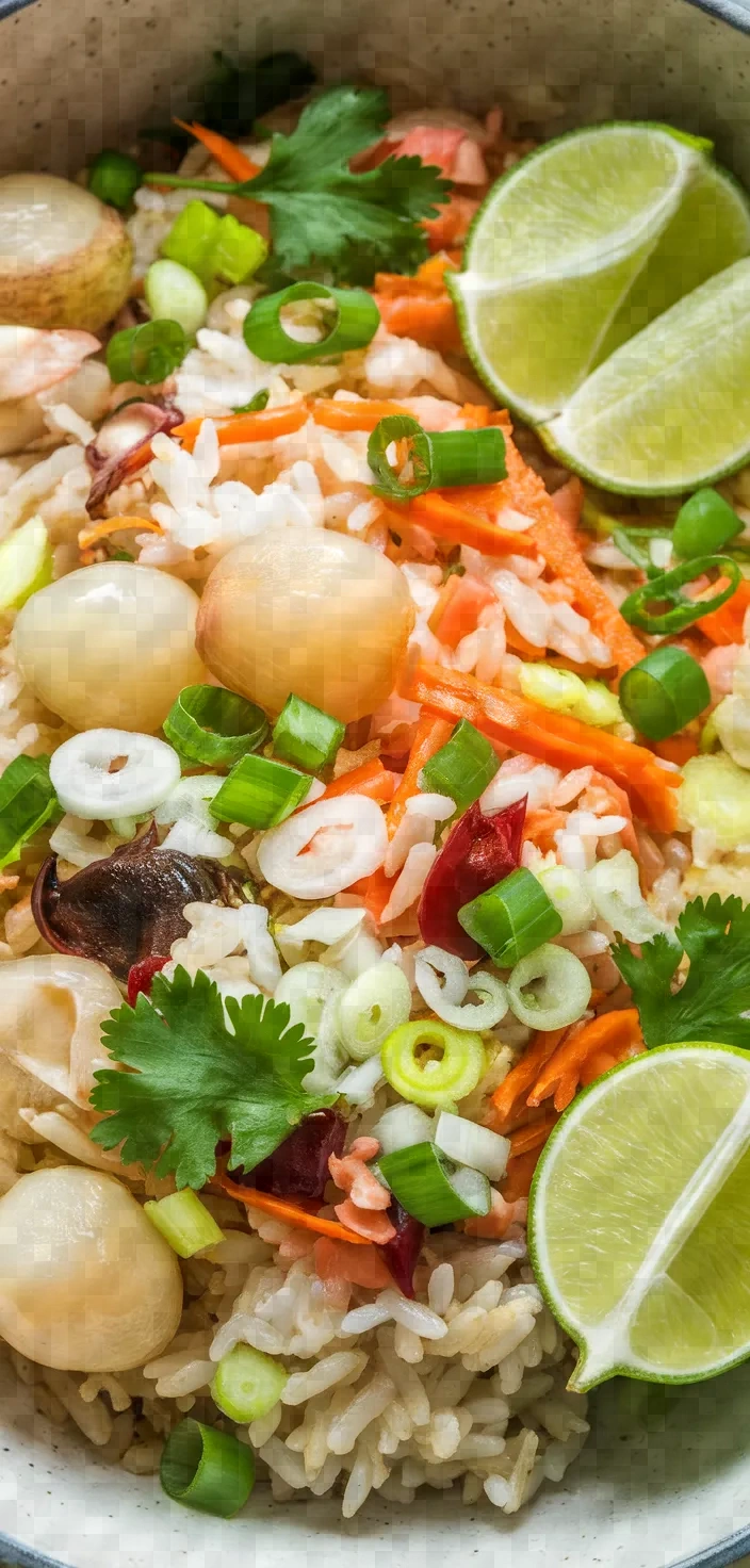 Ingredients photo for Lychee Fried Rice Recipe