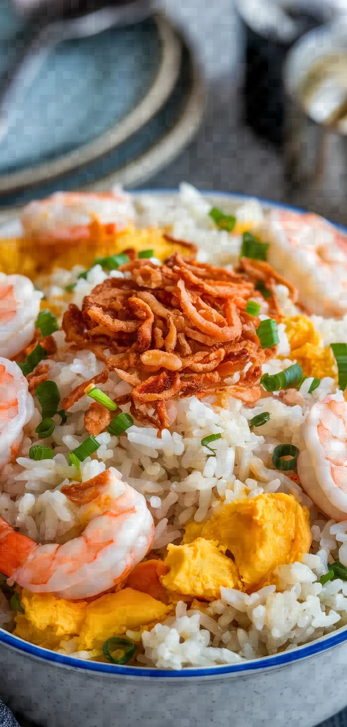 Ingredients photo for Salted Egg Fried Rice Recipe