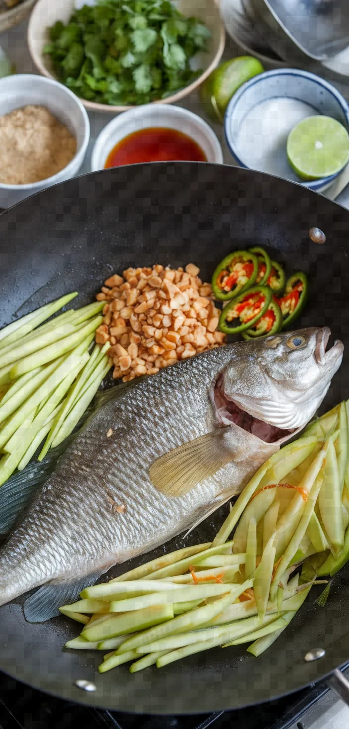Ingredients photo for Yum Pla Duk Foo Recipe