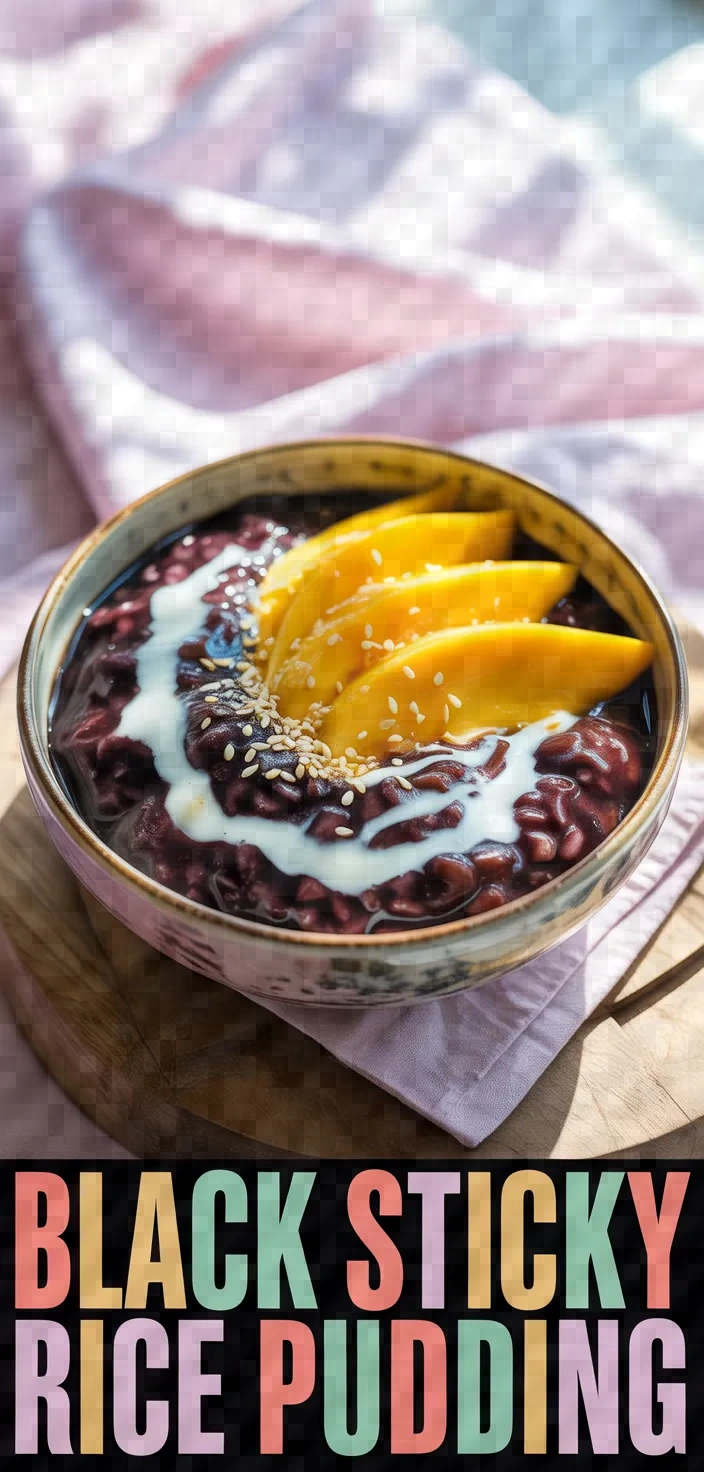 A photo of Black Sticky Rice Pudding Recipe
