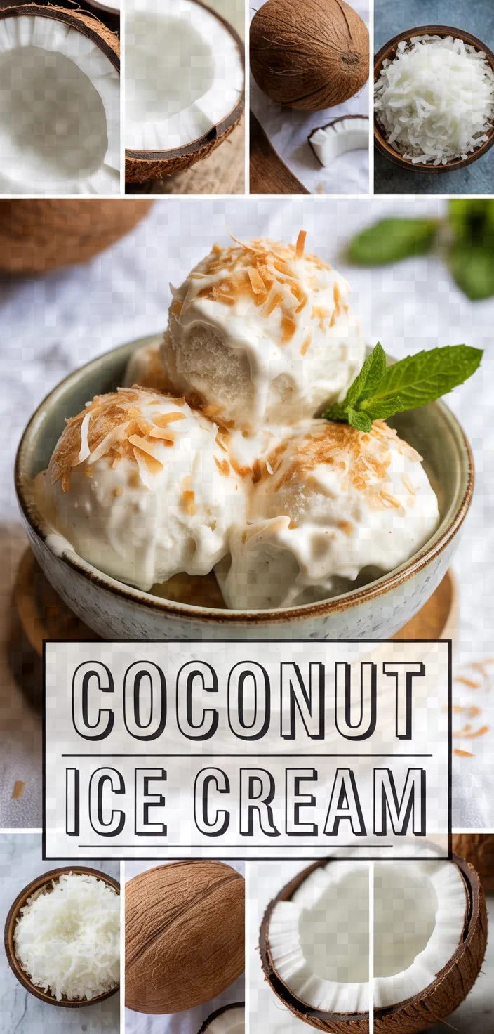 A photo of Coconut Ice Cream Recipe