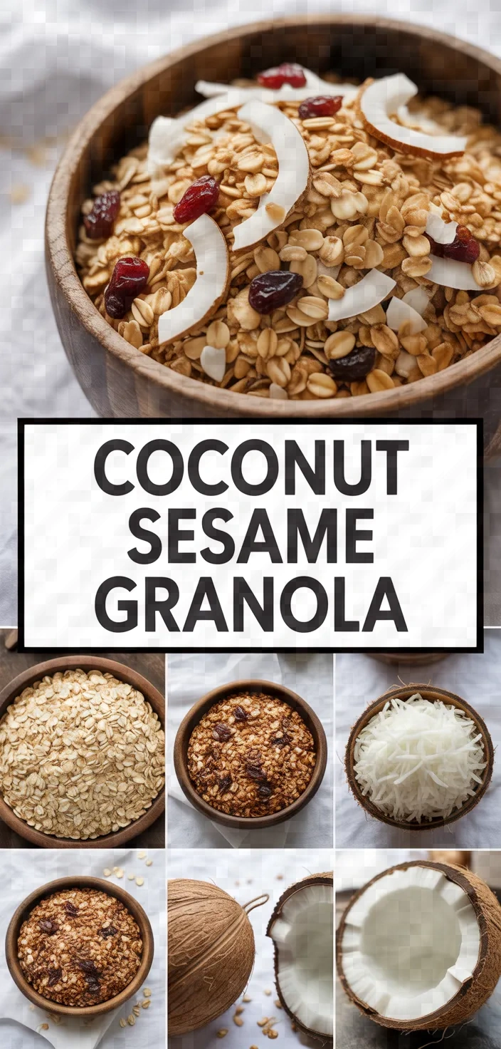 A photo of Coconut Sesame Granola Recipe