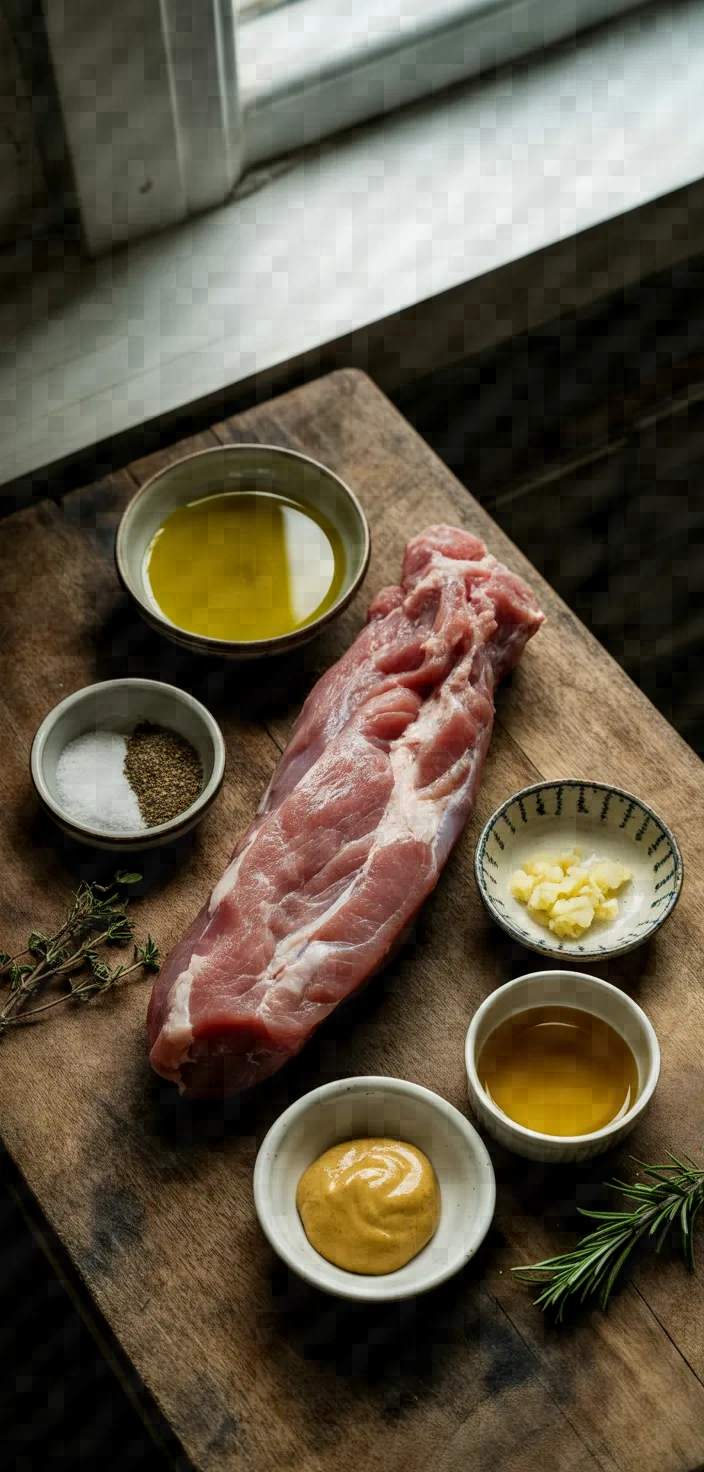 Ingredients photo for Honey Roasted Pork Tenderloin Recipe