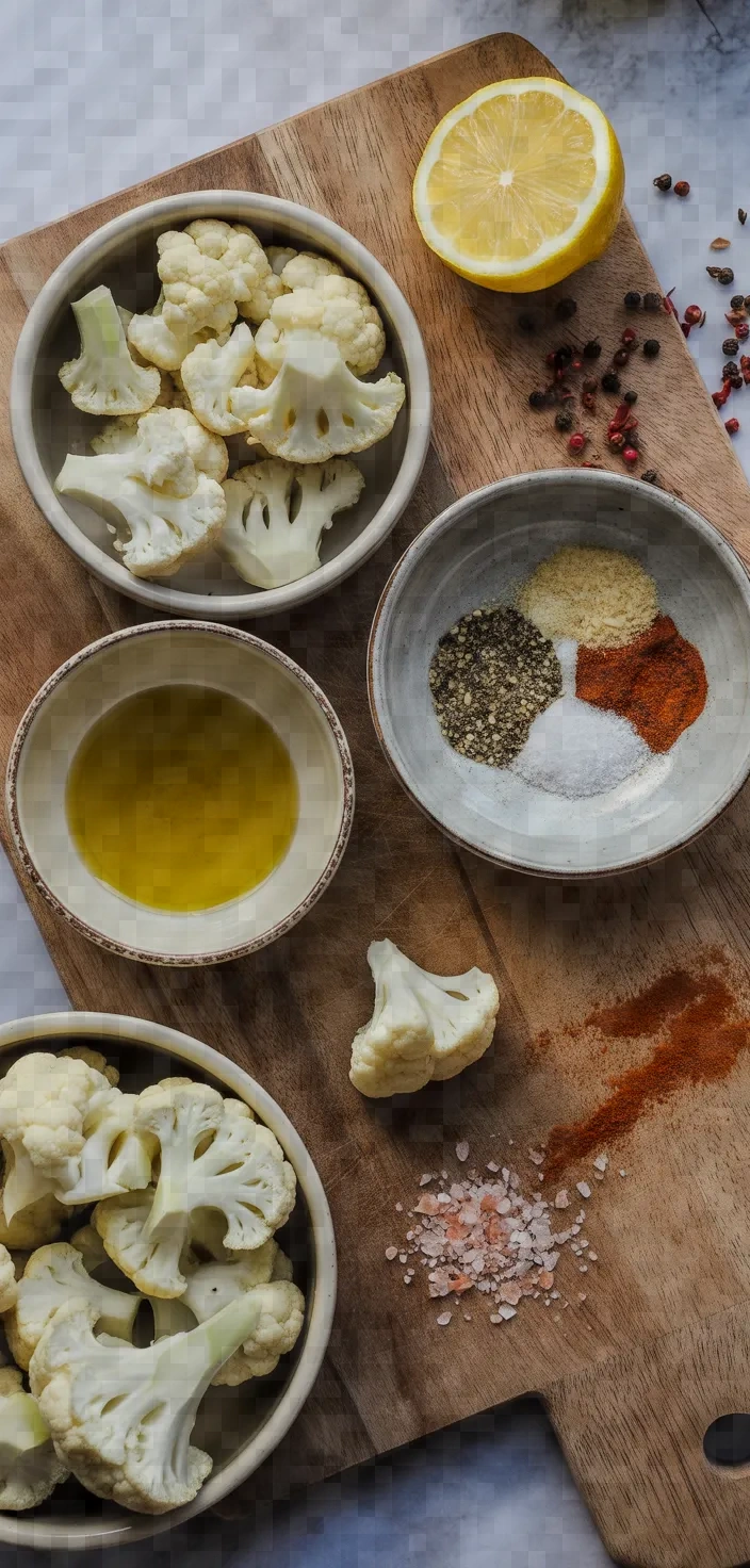 Ingredients photo for Roasted Cauliflower Recipe